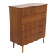 Commode scandinave "tallboy" en teck, Suède, 1950