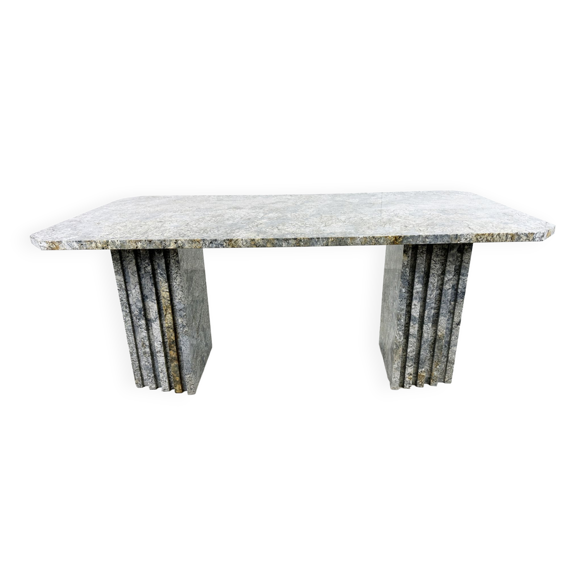Vintage granite dining table, 1970s