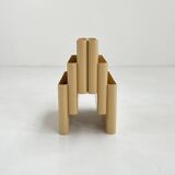 Beige magazine rack by Giotto Stoppino for Kartell, 1970