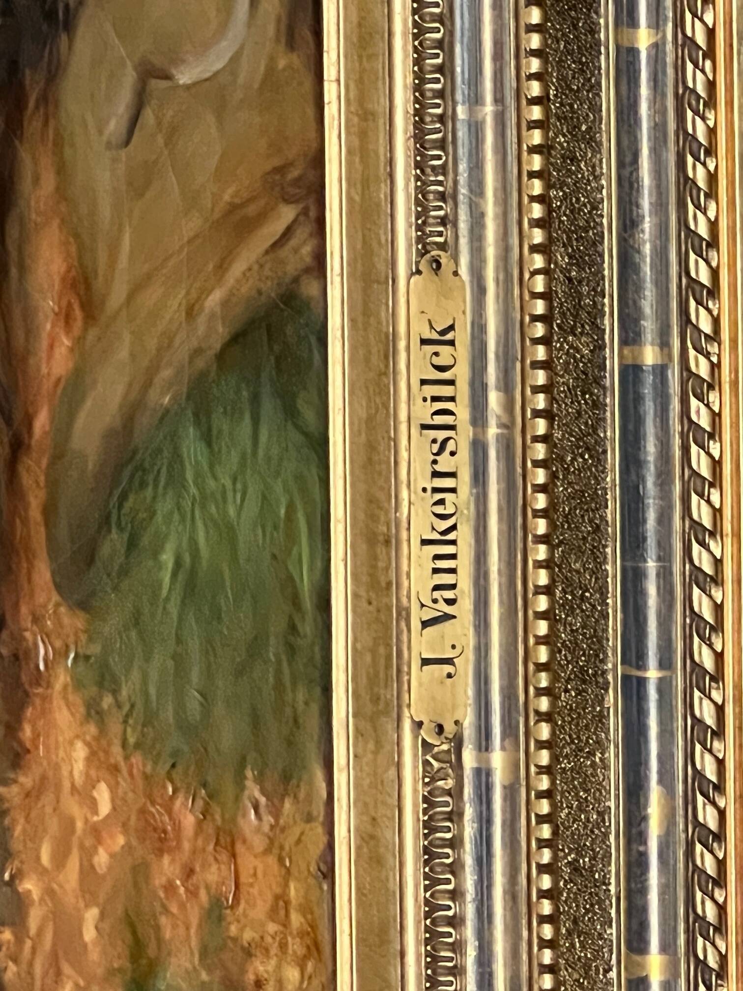 Jules Van Keirsbilck (1833-1896). “Forest landscape”.