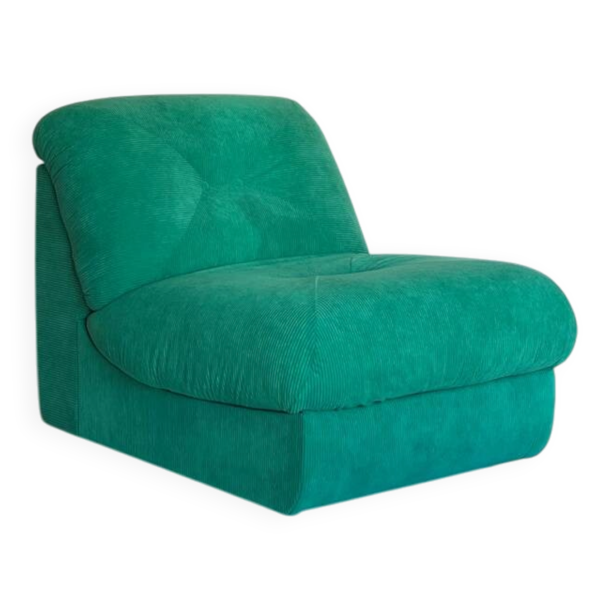 70s velvet armchair Roche Bobois