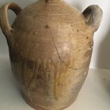 Terracotta lamp, string blinds, cable and vintage switch