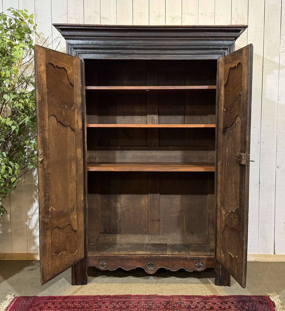 18th-century oak wardrobe