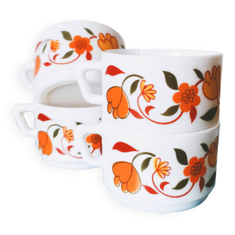 Arcopal tulip model coffee cups