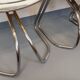 Set of 4 vintage Italian Gastone Rinaldi style chairs in chrome metal