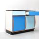 Willy Van Der Meeren, Blue Two-Tone Kitchen Cabinet for Tubax
