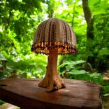 Vintage wooden table lamp/lighting