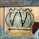 1970s ceramic floor vase, vintage decor, H 56 cm