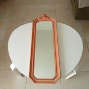 Miroir vintage octogonale avec fronton