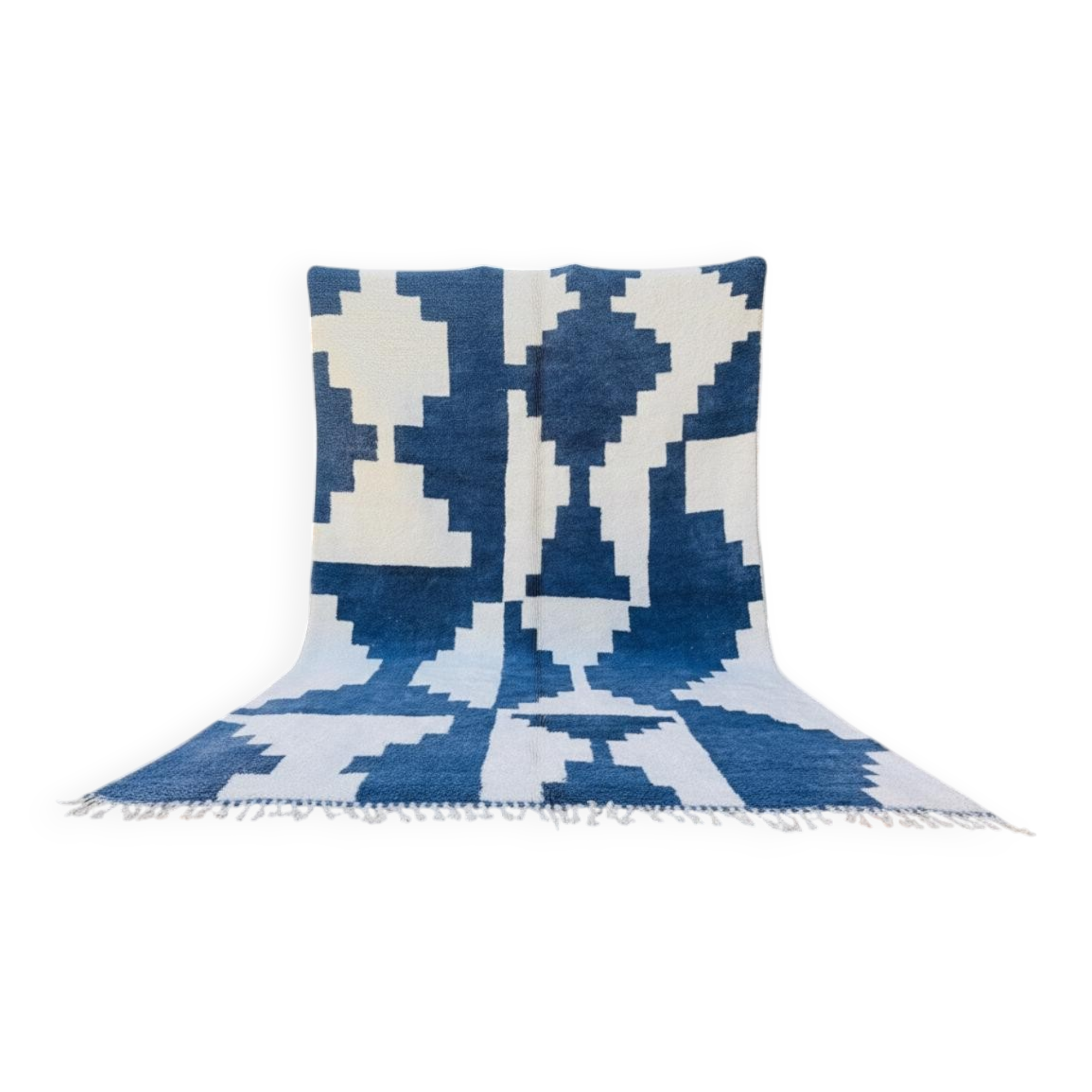 Traditional Moroccan rug, natural wool, 3 x 2 m.