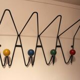 Coat holder colored balls 4 patères