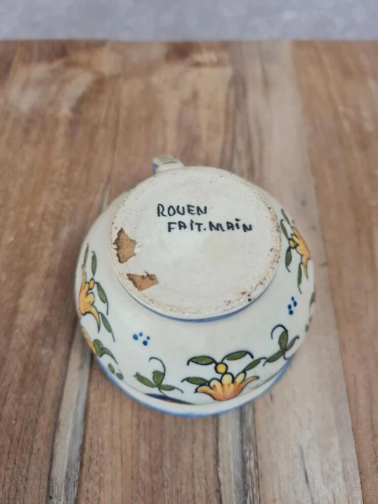 Handcrafted decorative mug Rouen, handmade