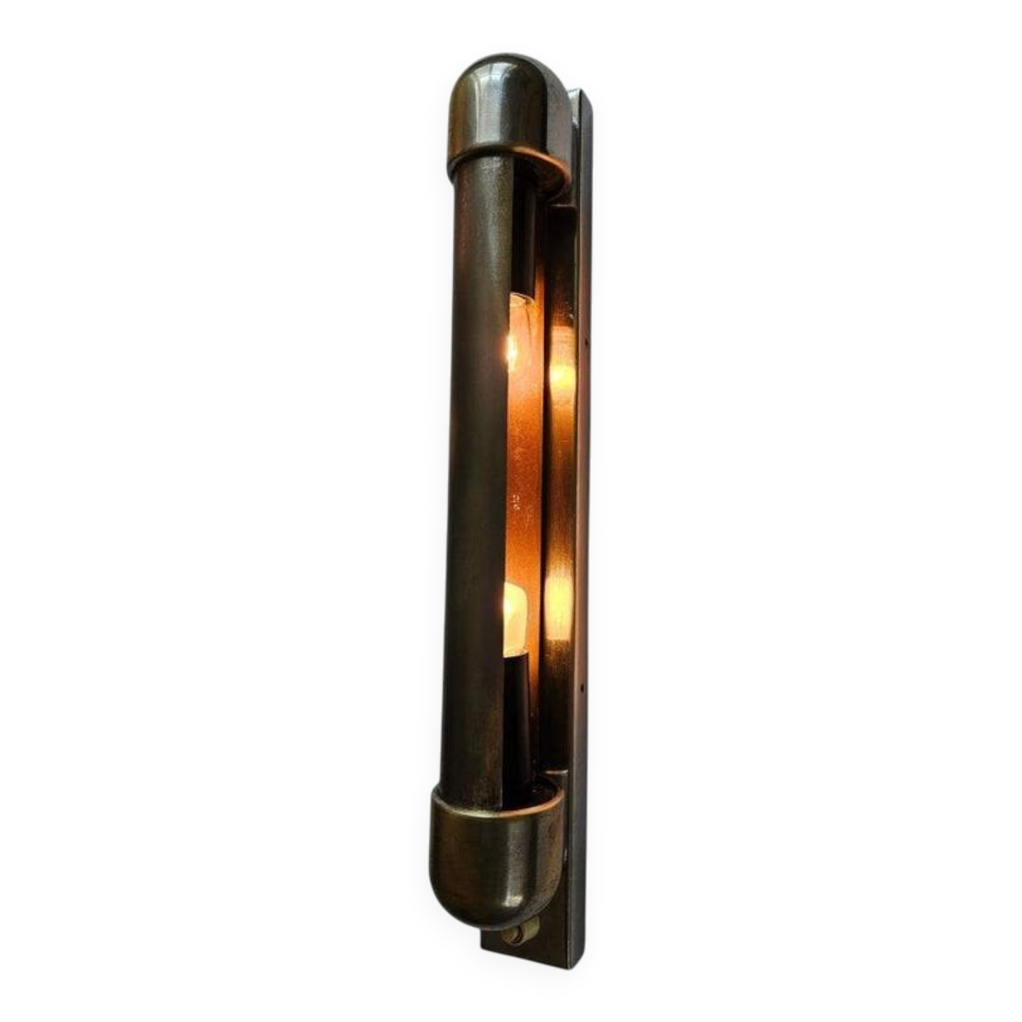 Rare Chrome Bauhaus Art Deco Wall Lamp Napako, 1940s