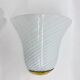 Set of 2 J.T. Kalmar swirl Murano glass wall lamp sconces, 1970s