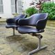 Two Double chairs armchairs leather benches Geoffrey Harcourt Artifort 60s