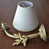 Golden foliage wall lamp