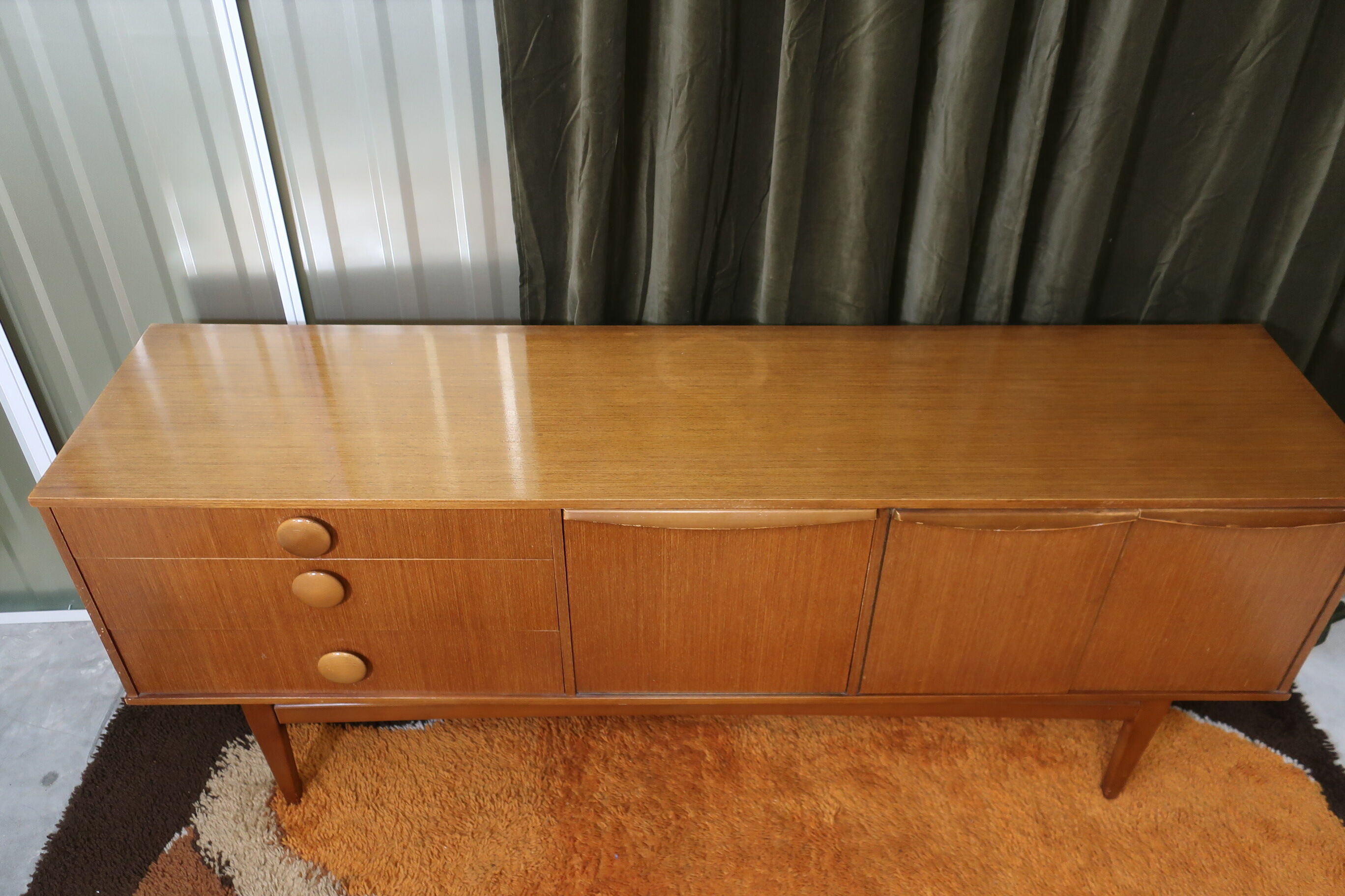 Clear teak sideboard from the 70s