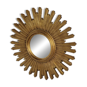 Miroir vintage doré - effet