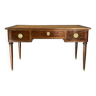 Bureau plat de milieu  en acajou, style Restauration