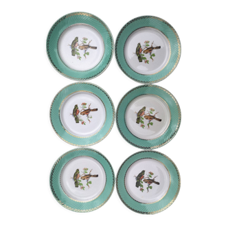 Assiettes plates "oiseaux" badonviller