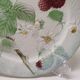 Decorative Plate Barbotine St Clément Made In France Vintage Raspberry Pattern