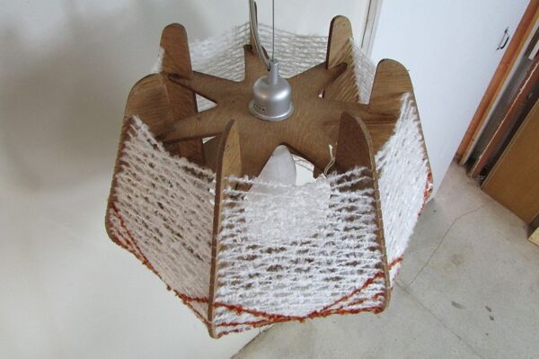 Suspension scandinave, bois et fil tendu, 1960s