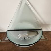 Pair of Illo wall lamps for Lamperti, 1980s, made in Italy