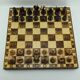 Vintage handcrafted folding chess set