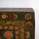 Antique chest painted in pine wood – China, around 1900