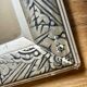 Miroir art déco bois sculpté