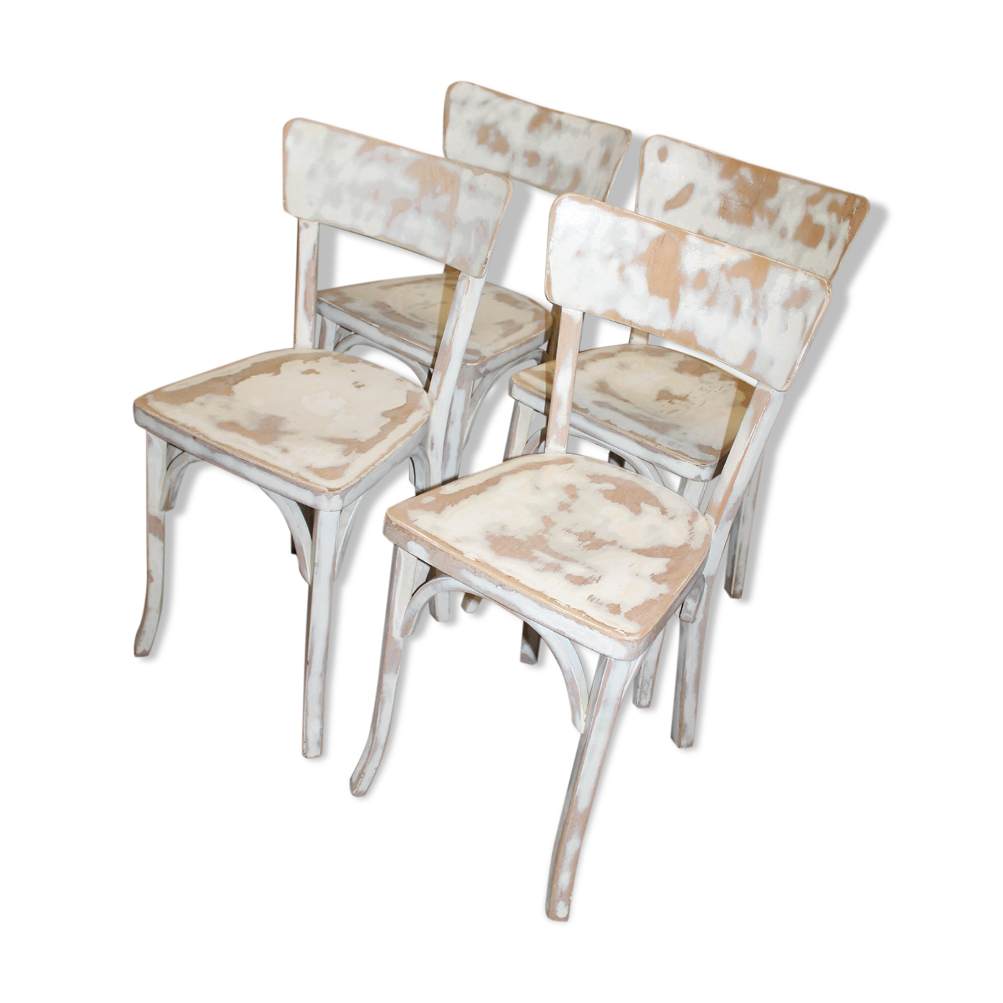 Lot of four bistro chairs