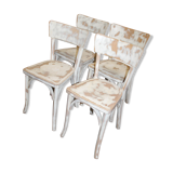 Lot of four bistro chairs