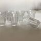Set de 6 verres shot tulipe à côtes plates néo classique 1950