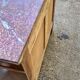 Antique Empire style chest of drawers with marble top