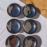 6 vintage ice cream cups