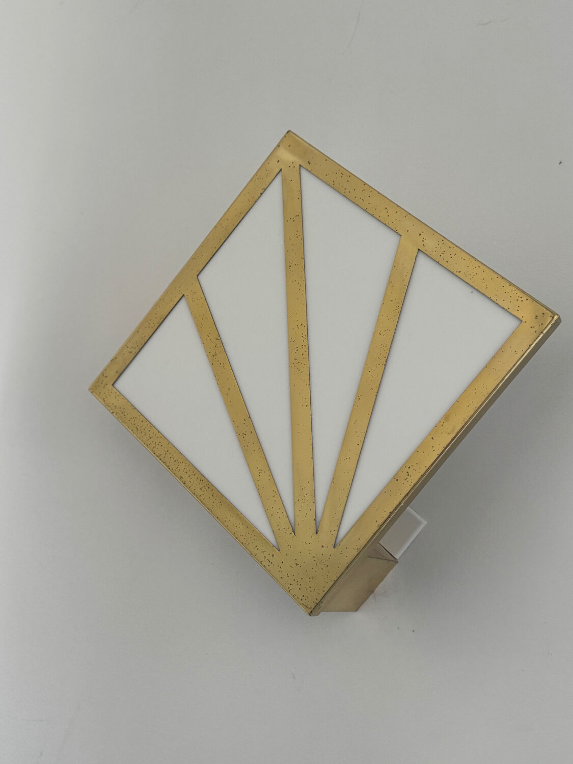 Art Deco wall sconces – gilded brass