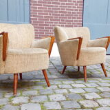 Set 1 canapé sofa scandinave 1 fauteuils Danois années 50 60