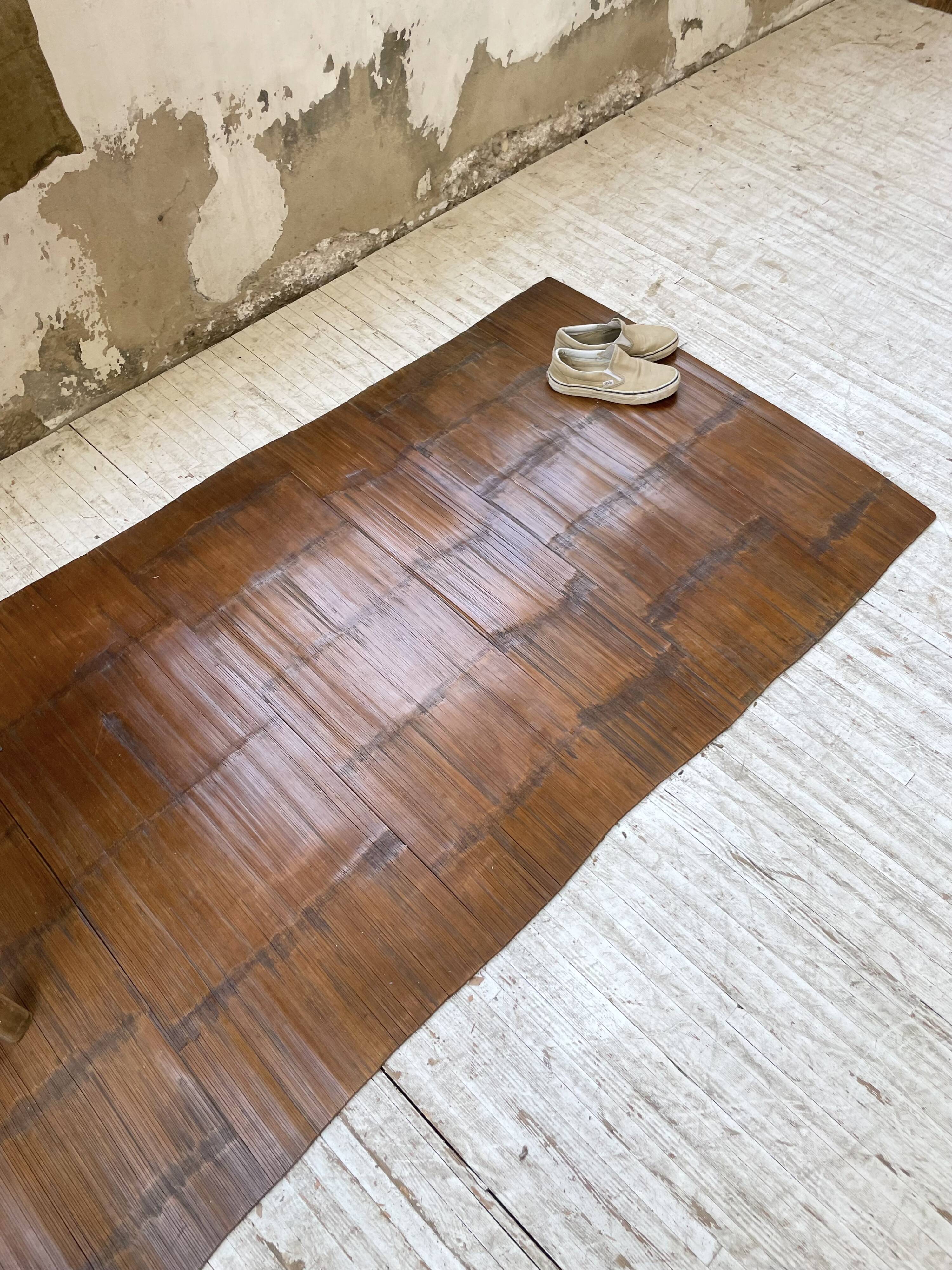 Tapis en bois tribu Akha Birmanie