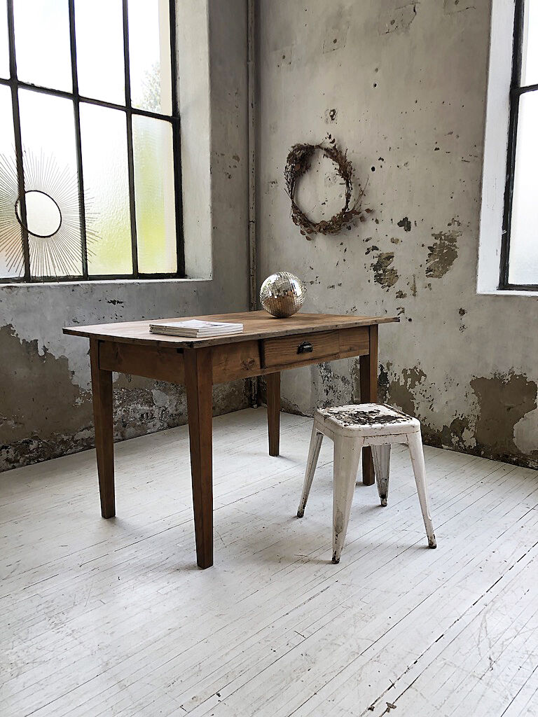 Pine and oak farm table