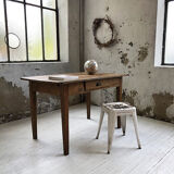 Pine and oak farm table