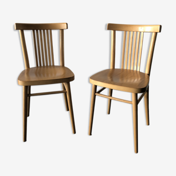 Pair of chairs 60s/70s Bistro