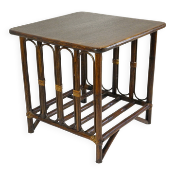 1970s rattan coffee table
