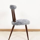 Blue Moumoute chair from the 60s.