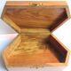 Art Deco jewellery box painted olive wood from Mimosa and Anémones, NICE