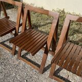 Set of 3 design folding chairs