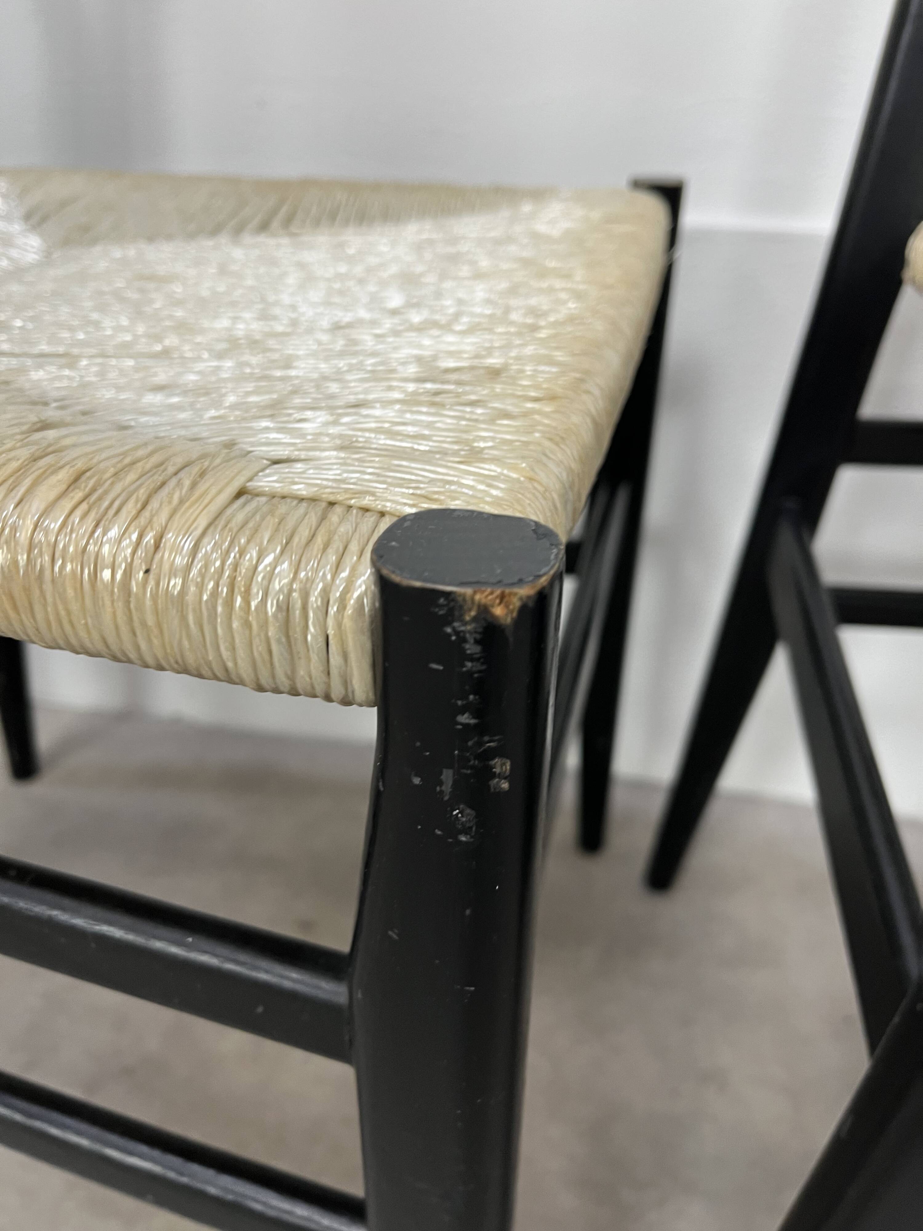 6 Leggera chairs by Gio Ponti for Cassina, Italy, first edition