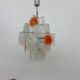 Mid-Century design glass disc chandelier by Vistosi, 1970s