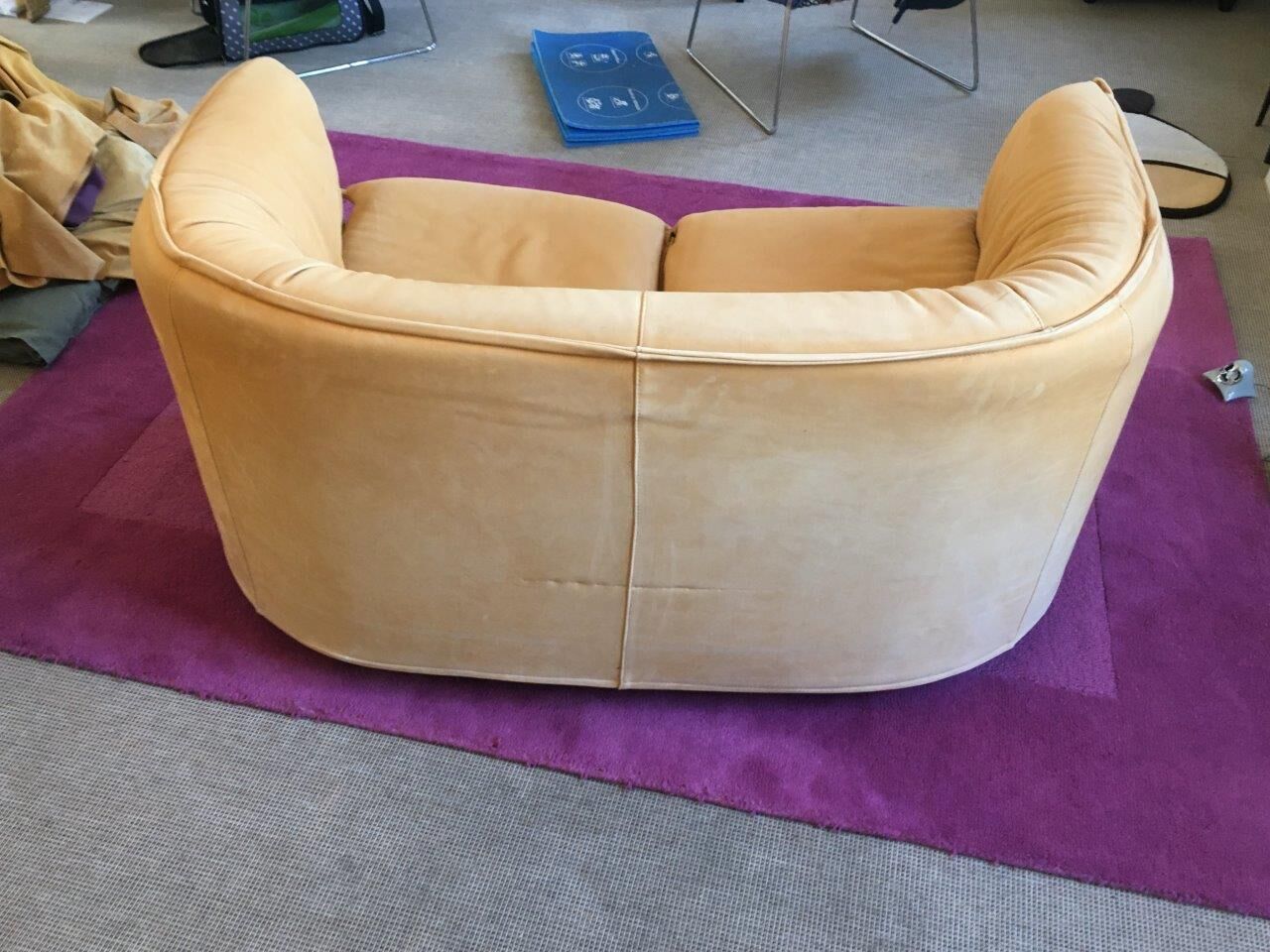 2-seater alcantara sofa
