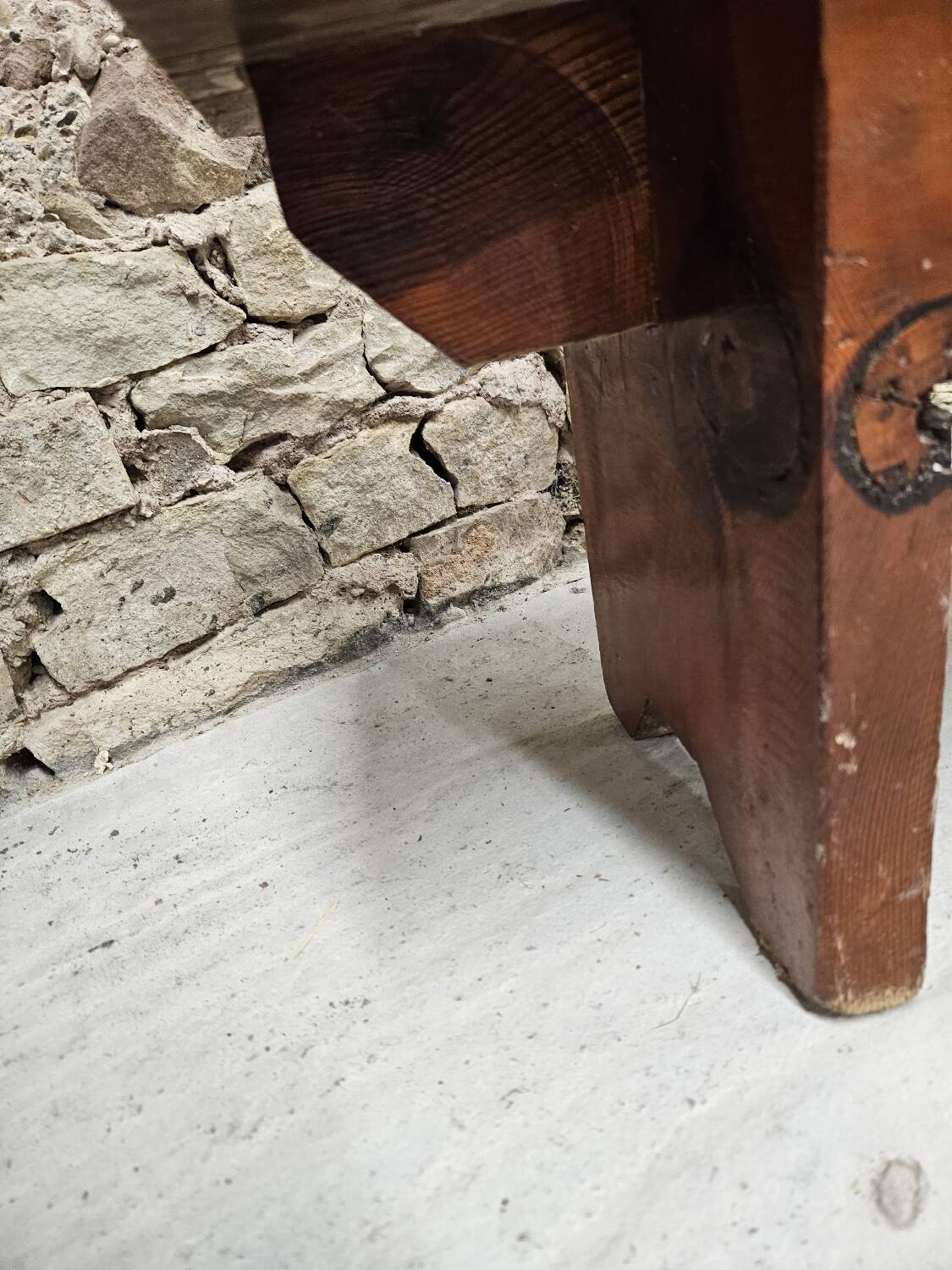 solid pine bench nursery school 1970 vintage