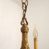 Lustre 3 feux ancien en bronze, France